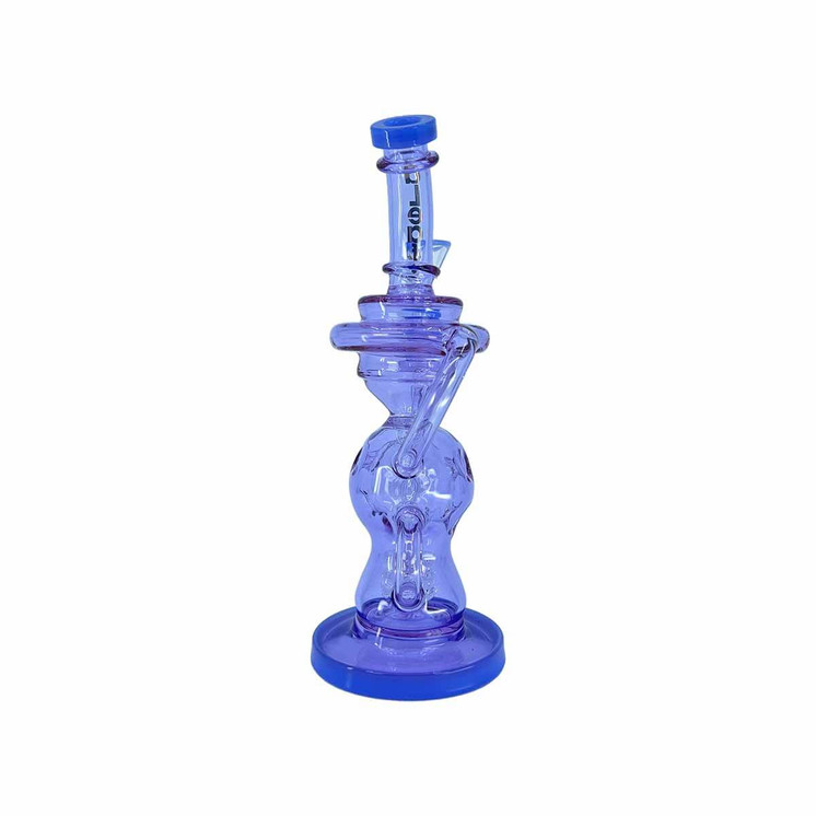 Aleaf the Orbit Waterpipe Recycler 9" Inch With Matric Perc --purplec olor