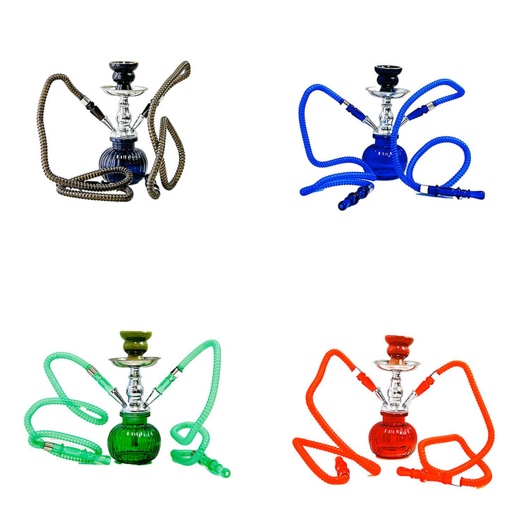 Premium Pumpkin Hookah - Us40122h - 9" Inch - 2 Hose - Petite