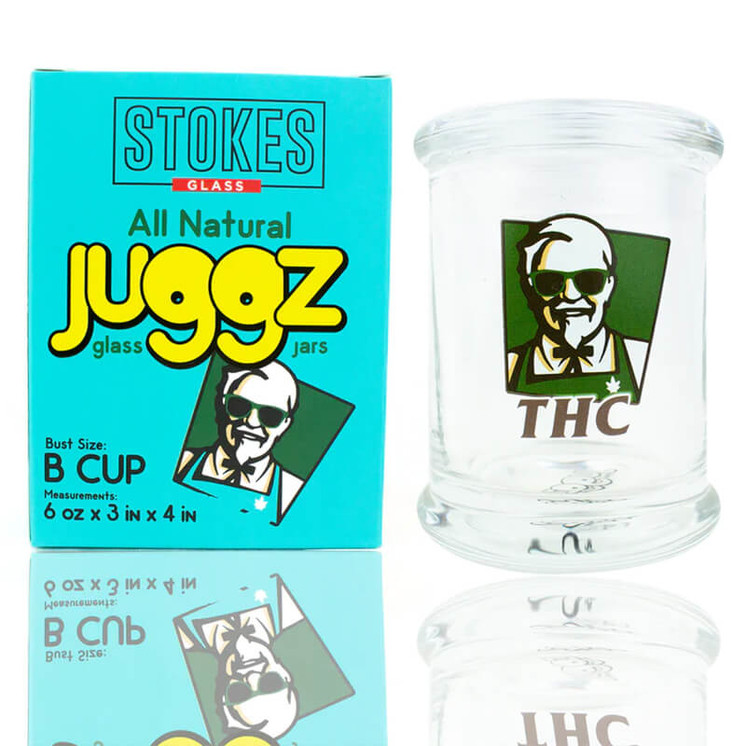Stokes Juggz Glass B Cup - Medium - 6oz-thc