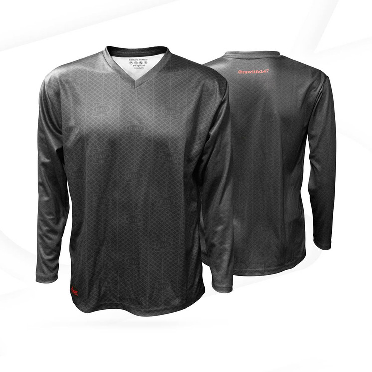 Raw - Status Watermark - Long Sleeve Tshirt - With Zipper