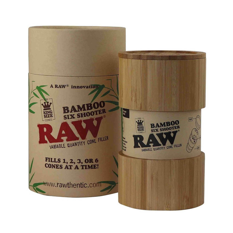 Raw Bamboo Six Shooter - Variable Quantity Cone Filler