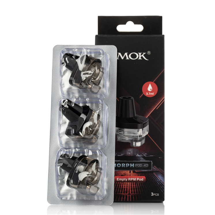 Smok Morph Pod-40 Empty Rpm Pod 3.7ml  - 3 Counts Per Pack
