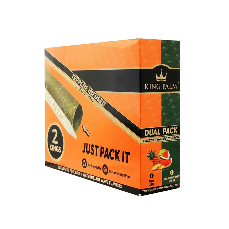 King Palm - Dual Pack Cones - King Size - 2g - 2 Counts Per Pack - 20 Packs Per Display