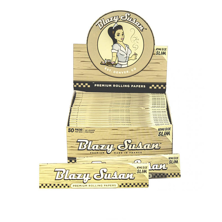 Balzy Susan Premium Rolling Papers King Size Slim 50 Per Pack - 50 Packs Per Box