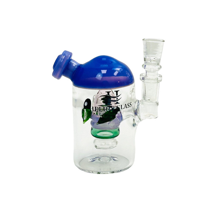 Helios Glass Waterpipe - 5 Inch - Mini Microscope with Hive Showerhead Perc - WPTG91
