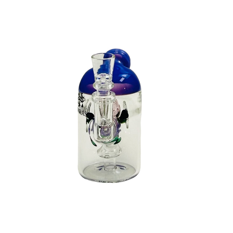 Helios Glass Waterpipe - 5 Inch - Mini Microscope with Hive Showerhead Perc - WPTG91