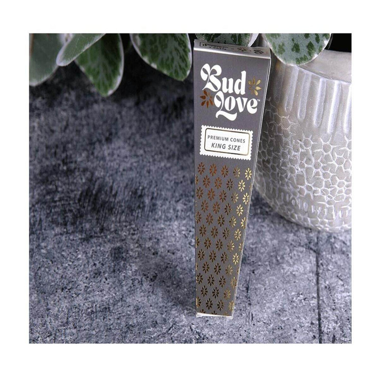 Bud Love Cones - King Size - 3 Counts Per Pack - 30 Counts Per Box 