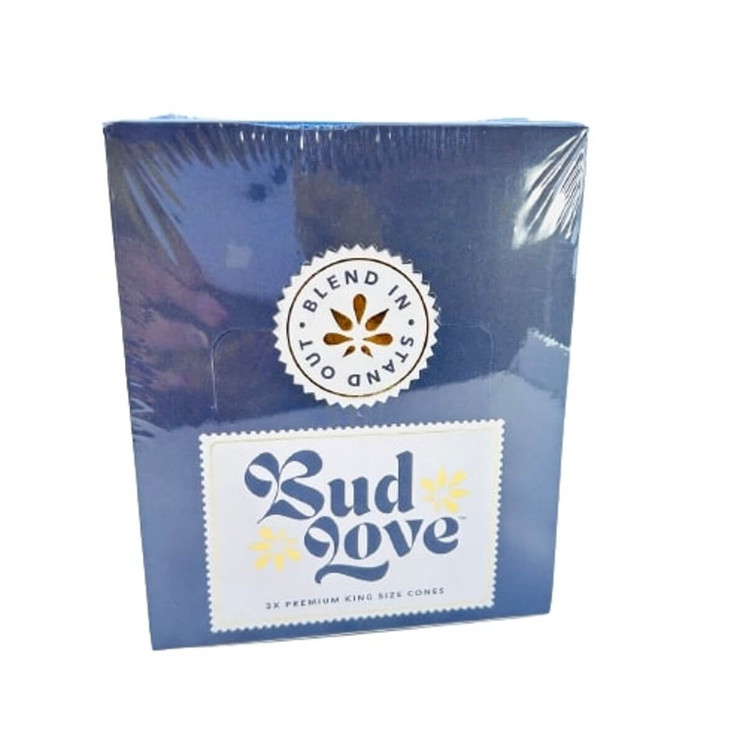 Bud Love Cones - King Size - 3 Counts Per Pack - 30 Counts Per Box 