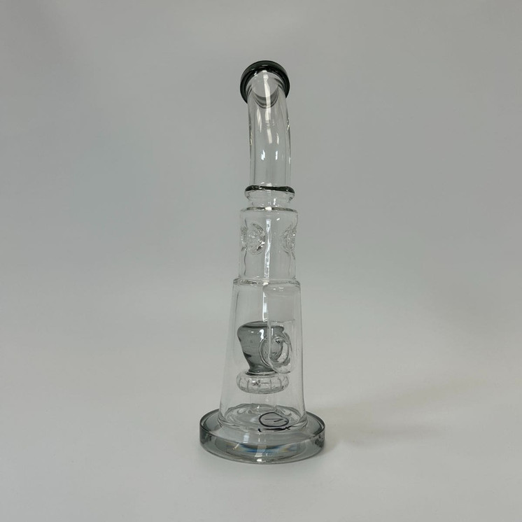 Waterpipe 10" Inch With Ice Pincher Bubble Cone Perc-Black