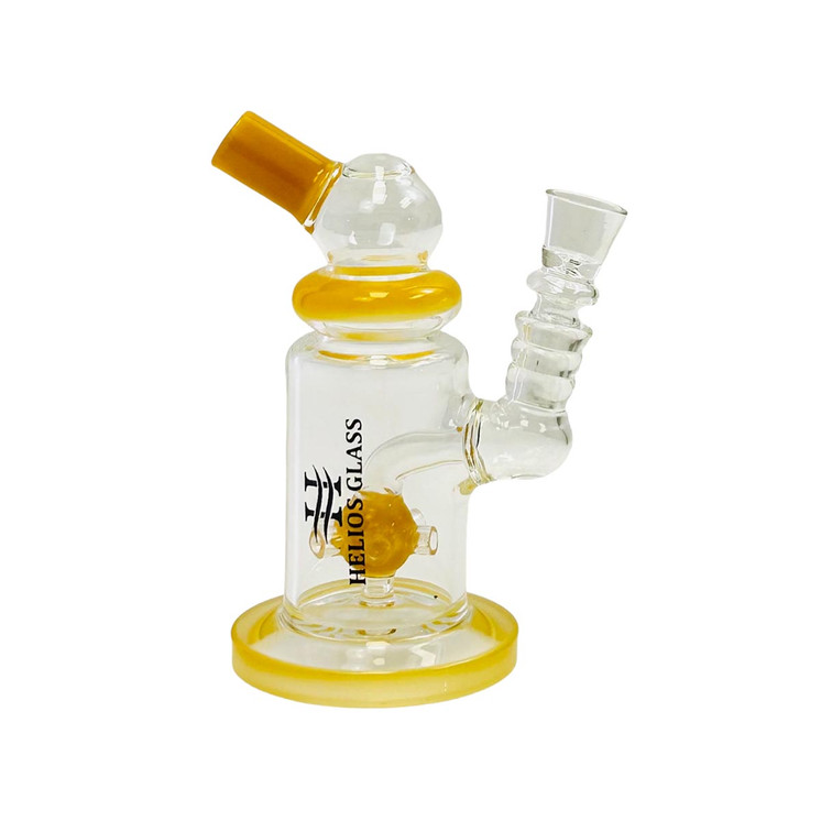 Helios - Glass Waterpipe - 6 Inch - Telescope With Ball Showerhead Perc - WPTG96