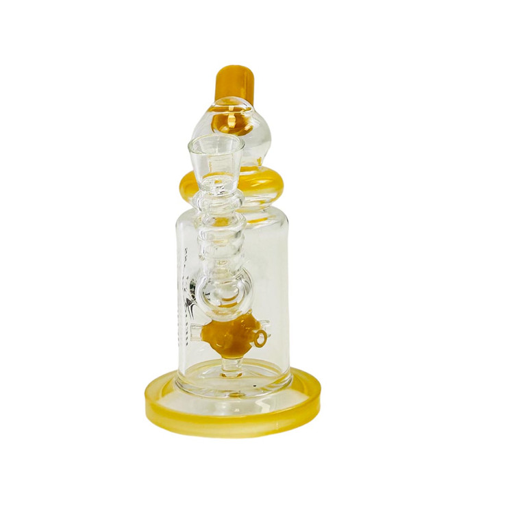 Helios - Glass Waterpipe - 6 Inch - Telescope With Ball Showerhead Perc - WPTG96