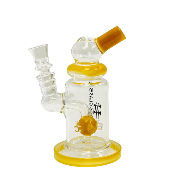 Helios - Glass Waterpipe - 6 Inch - Telescope With Ball Showerhead Perc - WPTG96