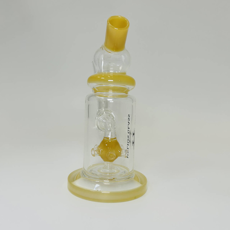 Helios - Glass Waterpipe - 6 Inch - Telescope With Ball Showerhead Perc - WPTG96