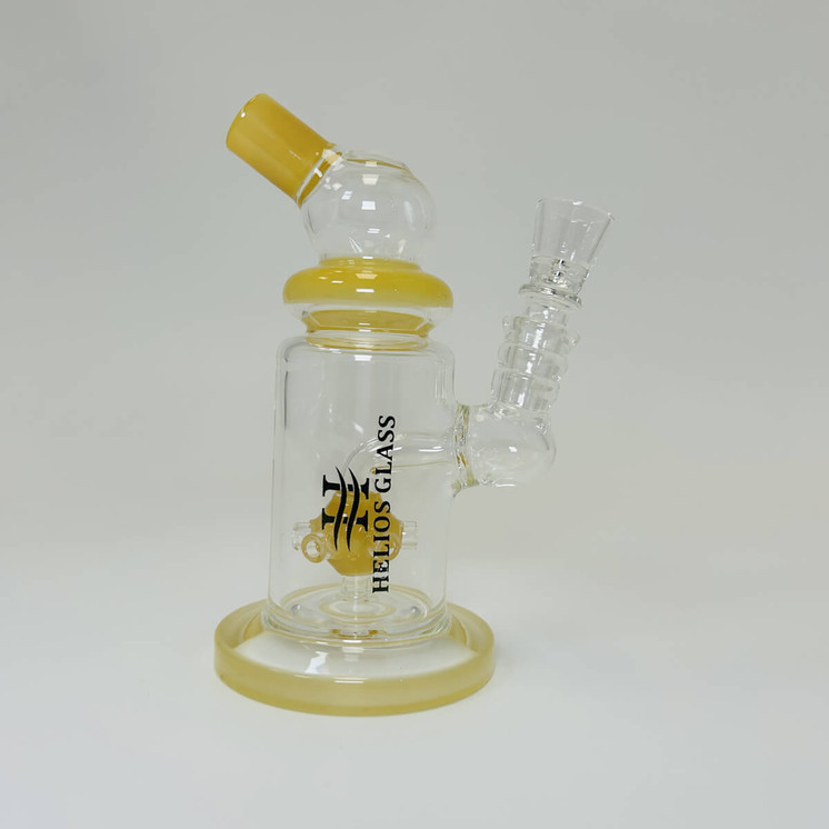 Helios - Glass Waterpipe - 6 Inch - Telescope With Ball Showerhead Perc - WPTG96
