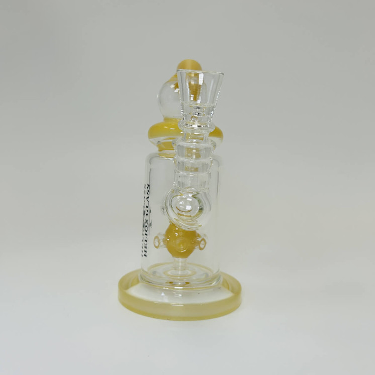 Helios - Glass Waterpipe - 6 Inch - Telescope With Ball Showerhead Perc - WPTG96