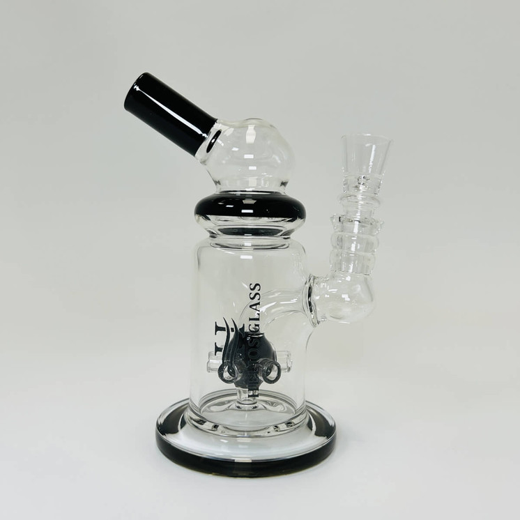 Helios - Glass Waterpipe - 6 Inch - Telescope With Ball Showerhead Perc - WPTG96