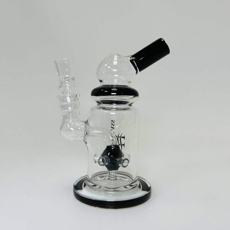 Helios - Glass Waterpipe - 6 Inch - Telescope With Ball Showerhead Perc - WPTG96