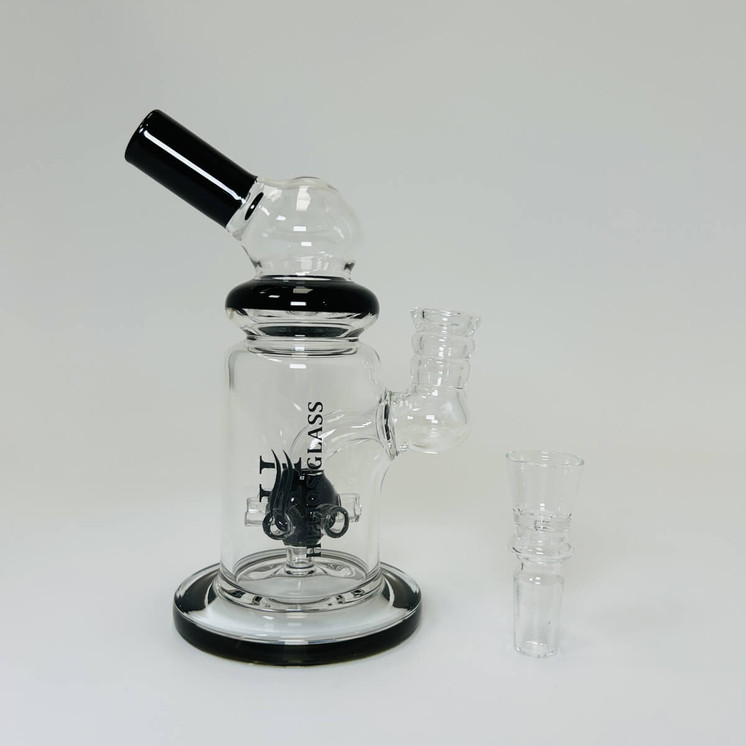 Helios - Glass Waterpipe - 6 Inch - Telescope With Ball Showerhead Perc - WPTG96
