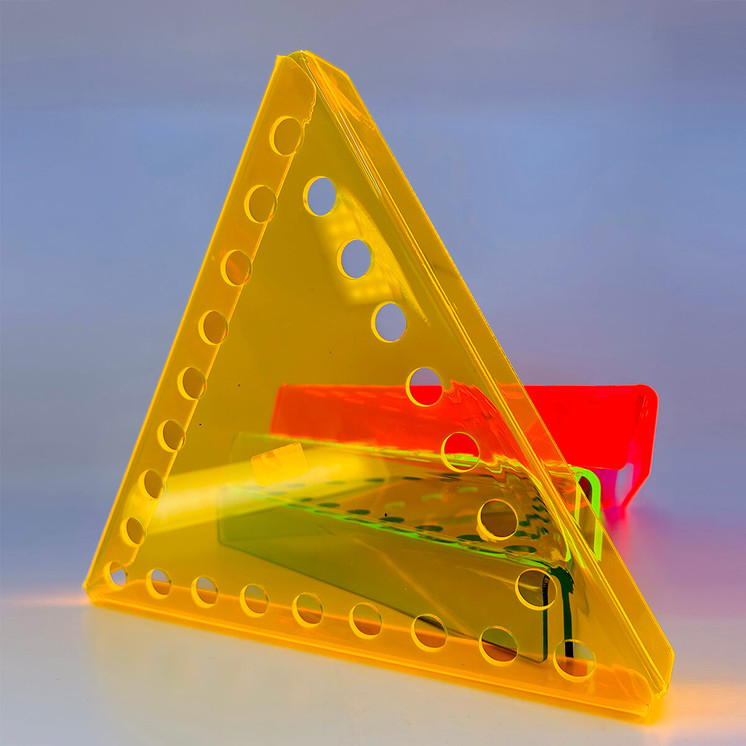 Triangle Display Bowl - 14mm - 24 Holes -ornge color