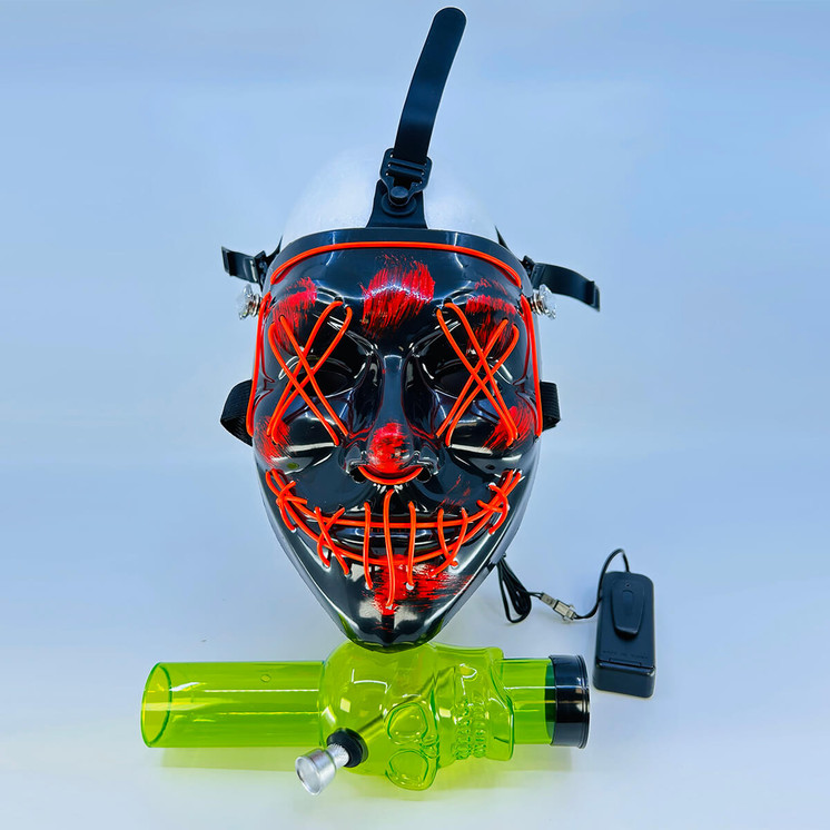 Gas Mask With Waterpipe and Led Light