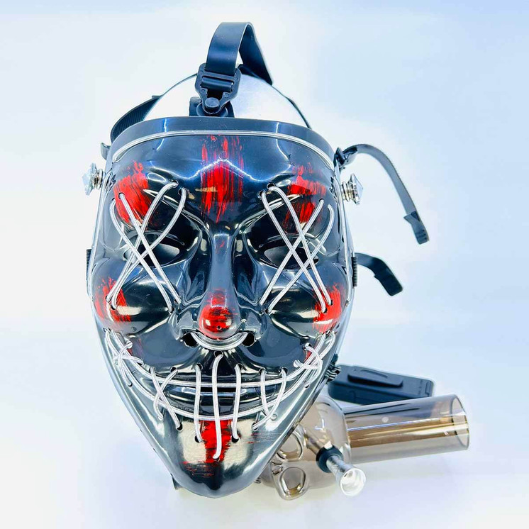 Gas Mask With Waterpipe and Led Light