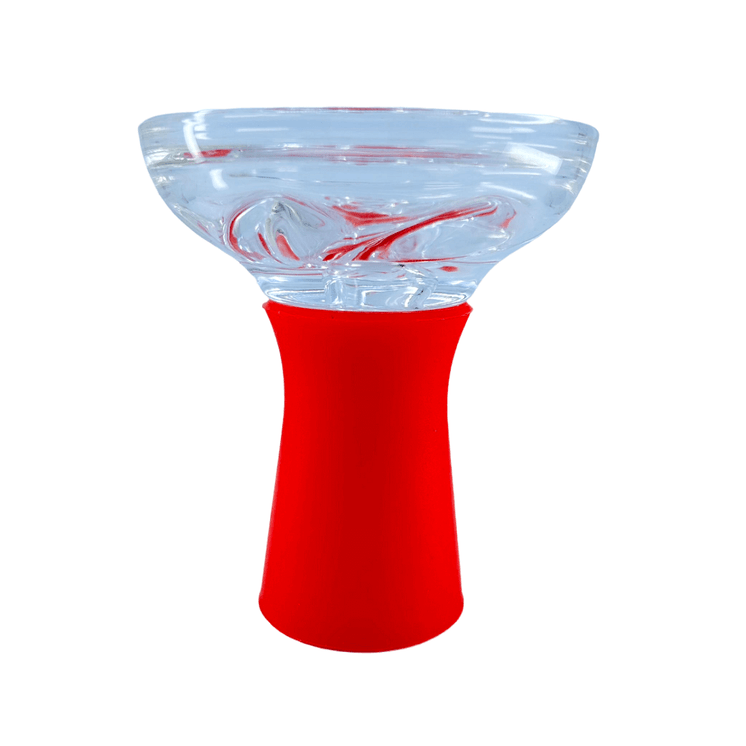 Silicone Solid Color Glass Hookah Bowl