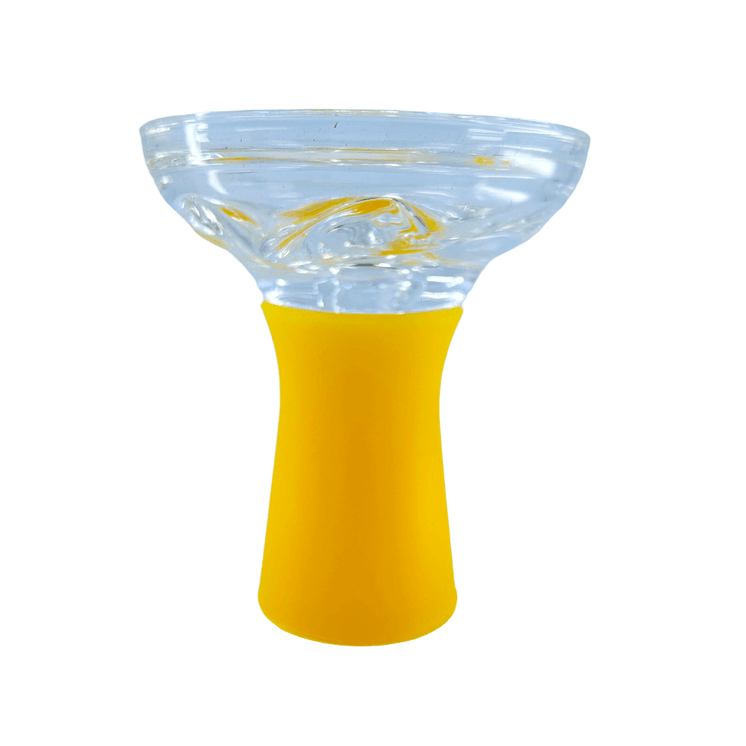 Silicone Solid Color Glass Hookah Bowl