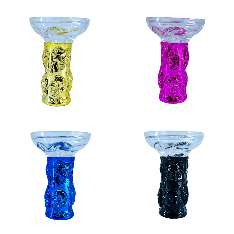 Skull Devil Glass Hookah Bowl