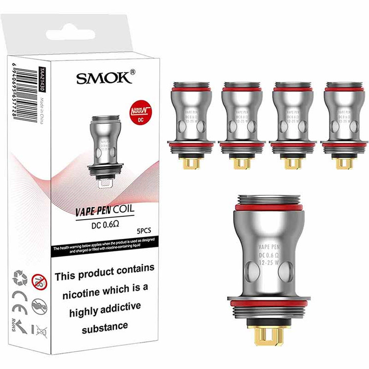 Smok Vape Pen Coil Dc 0.6 Ohms - 5 Coils Per Pack