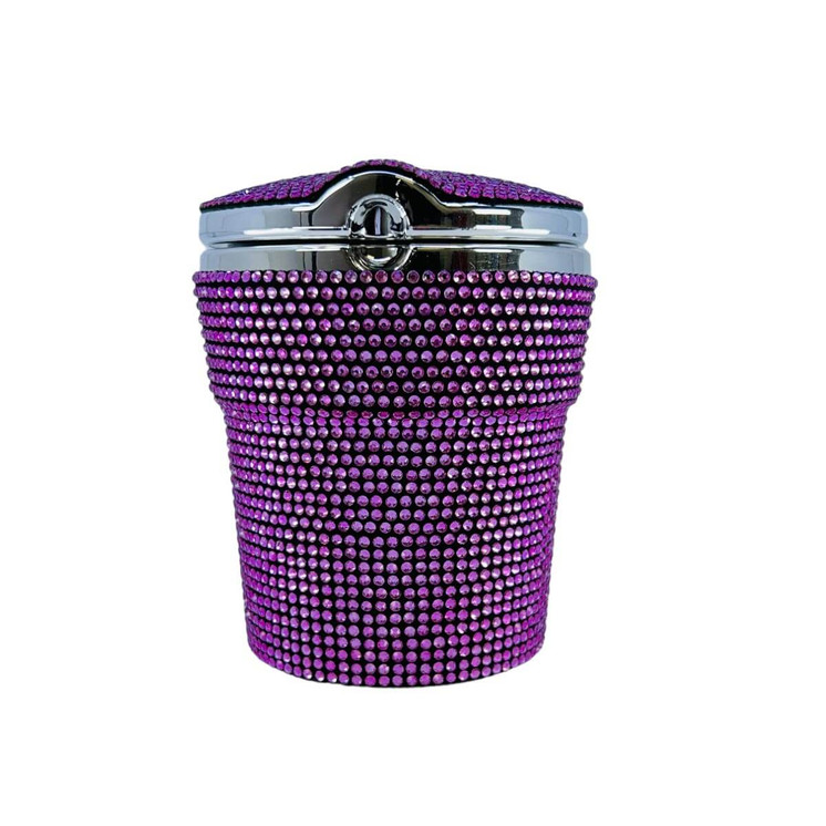 VCCA2 - Car Ashtray - Diamond With LED Lights - Assorted Colors