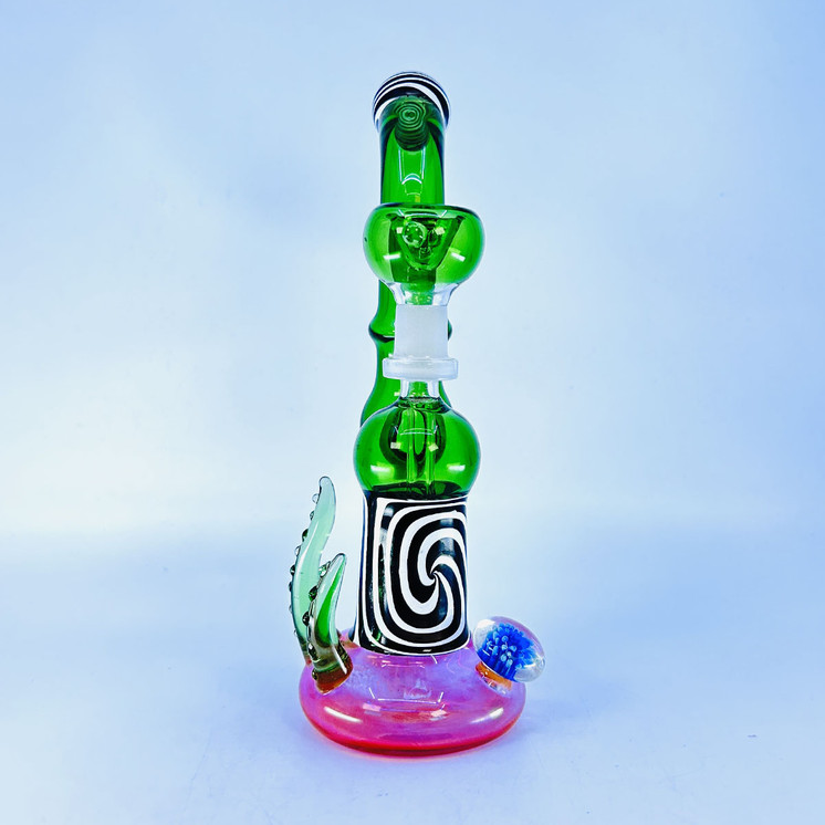 MSB13 - Fancy Bubbler With Tentacles - 8 Inch