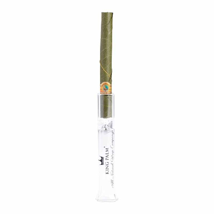 King Palm Glass Chillum - 14x88mm-clear