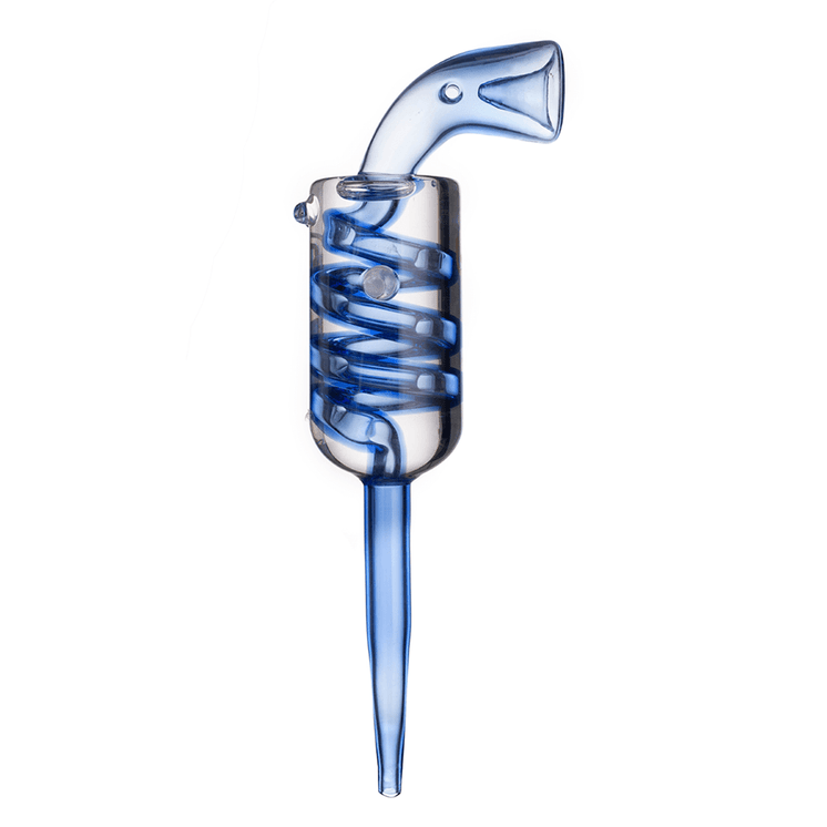 Sense Glass Gun Shaped Handpipe with Glycerin Coil - 7 Inch - HPVC54