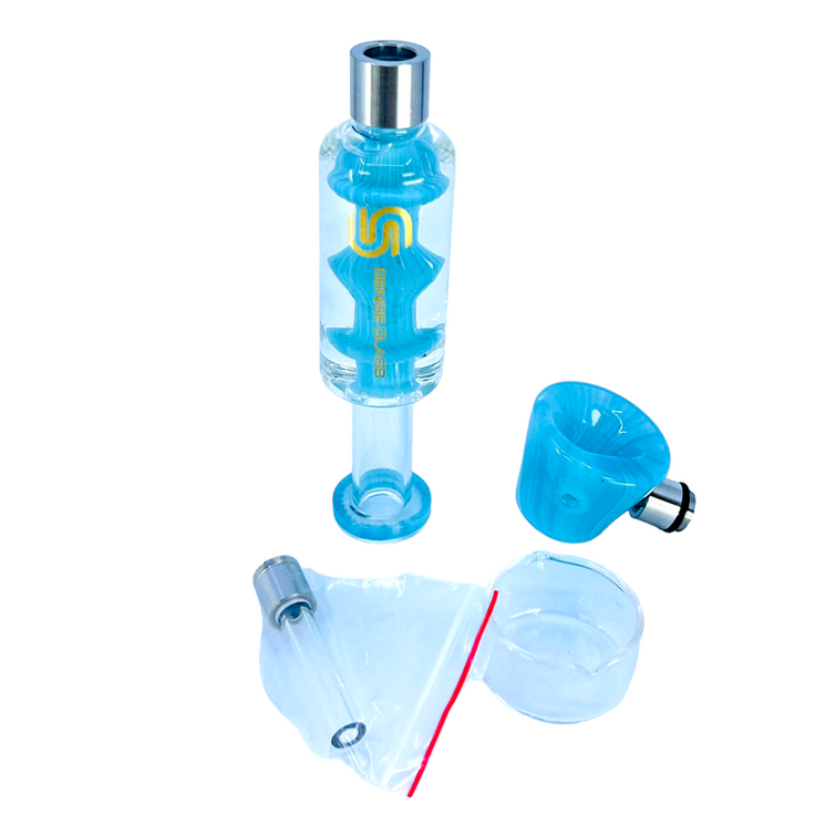 Sense Glass 2 In 1 Handpipe & Nectar Collector Kit With Glycerin Coil - Hpvc55
