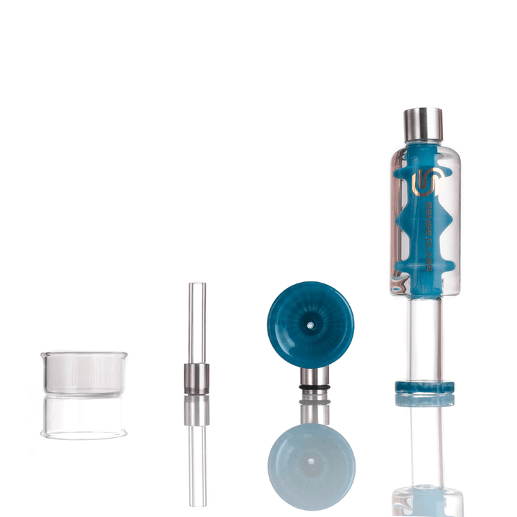 Sense Glass - 2 In 1 - Handpipe and Nectar Collector Kit With Glycerin Coil - HPVC55