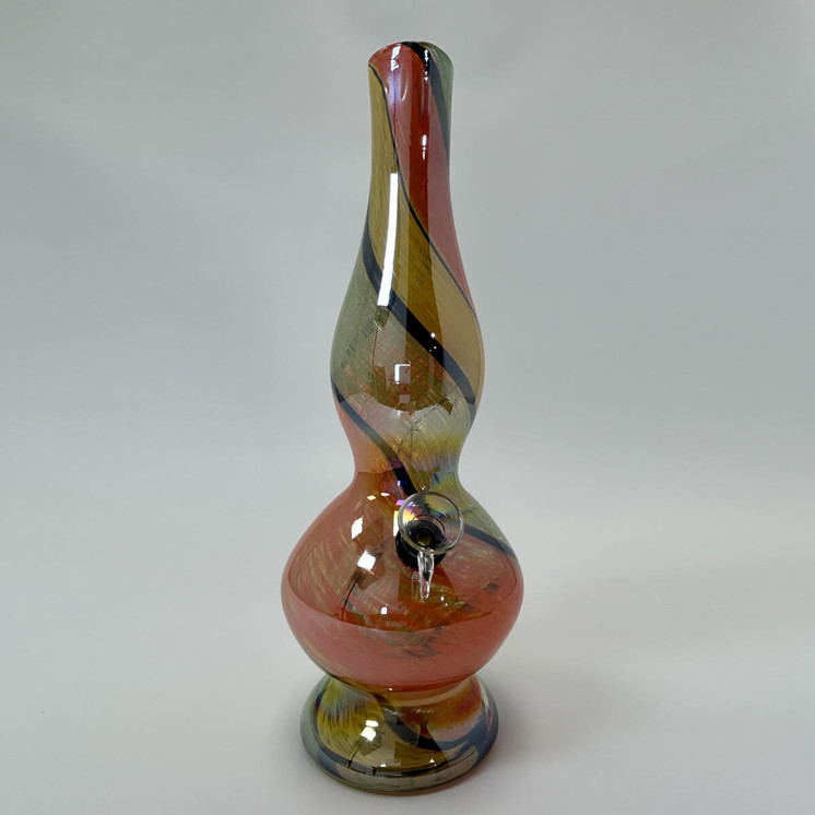 Glass Waterpipe 12 Inch - Ray-K-89 - Assorted Colors - Price Per Piece - WPRT45