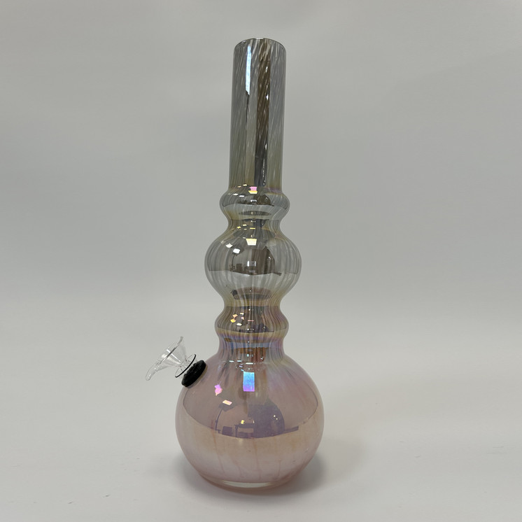 Glass Waterpipe 12 Inch - Ray-K-100 - Assorted Colors - Price Per Piece - WPRT47