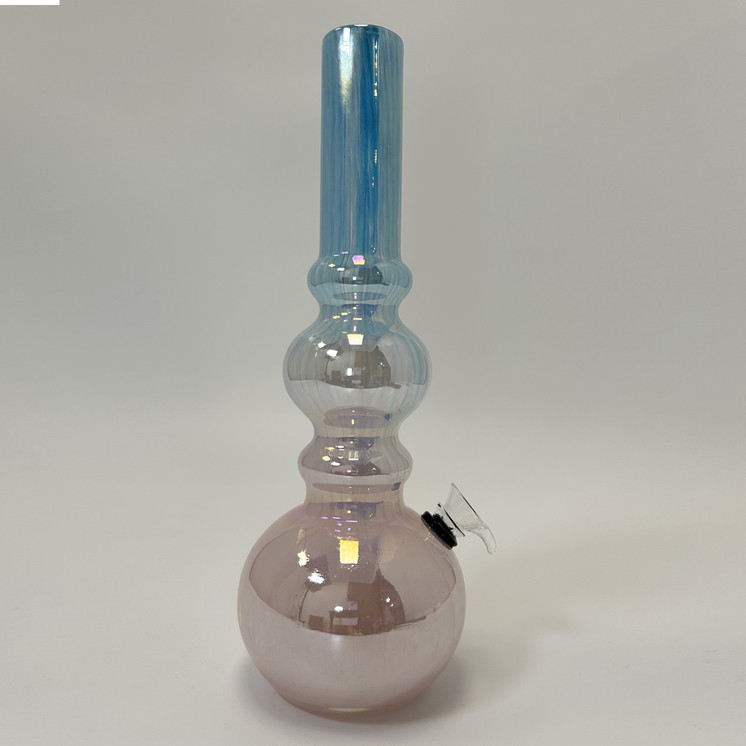 Glass Waterpipe 12 Inch - Ray-K-100 - Assorted Colors - Price Per Piece - WPRT47