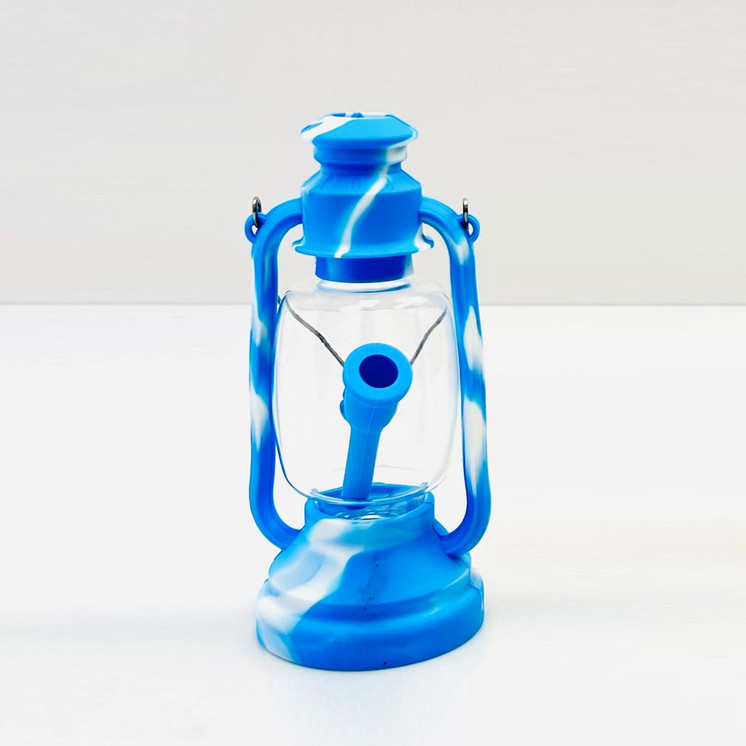 WPVC198 - 10 Inch Silicone Waterpipe - Oil Lamp Design