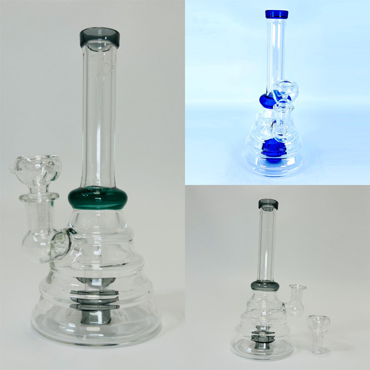 Waterpipe 7 Inch - Layered Glass With Inline Perc - WPLG191