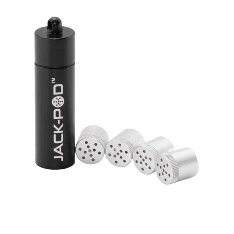 The Weezy Jack Pod Stash Tube Plus With Pods - Black