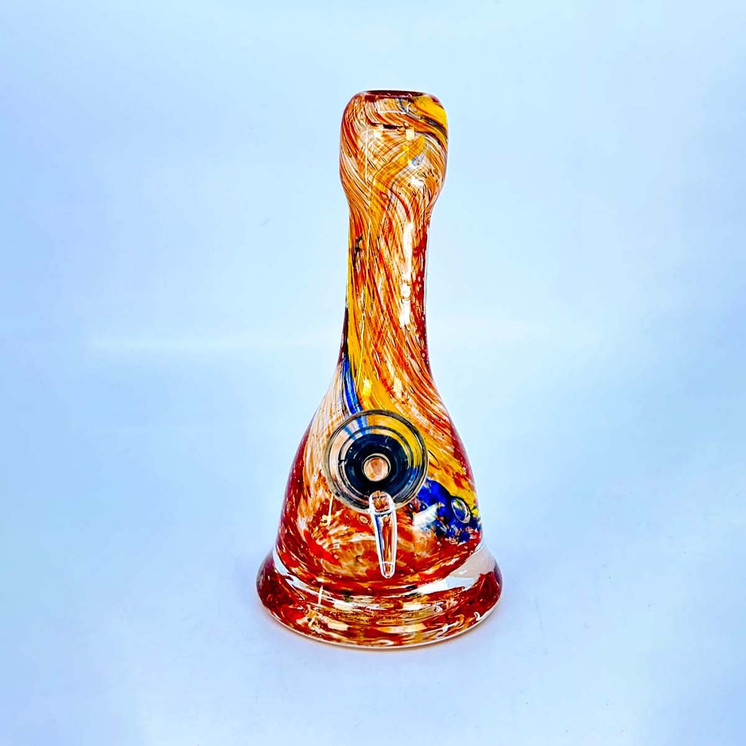 Glass Waterpipe 6 Inch - Ray-K-10 - Assorted Colors - Price Per Piece - WPRT10