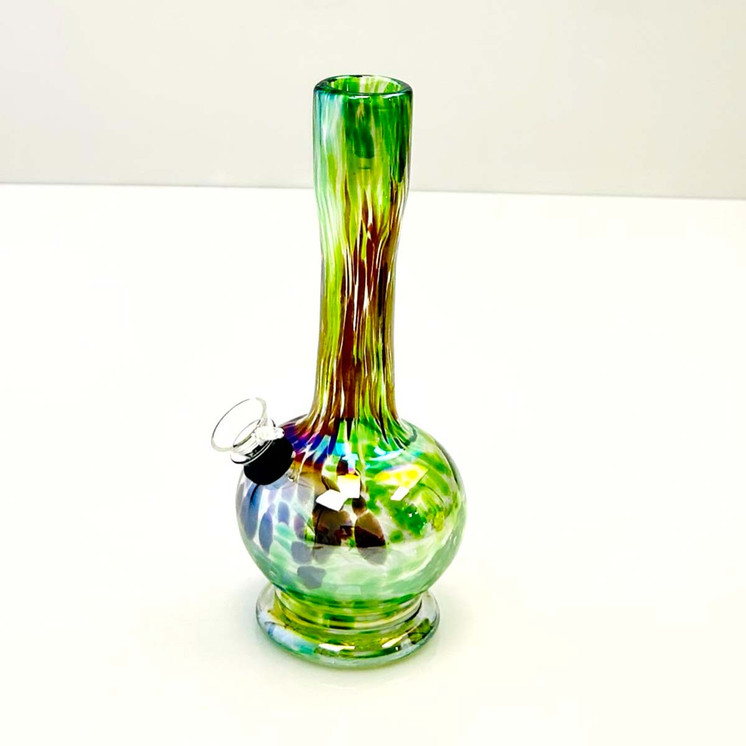 Glass Waterpipe 8 Inch - Ray-K-47 - Assorted Colors - Price Per Piece - WPRT22