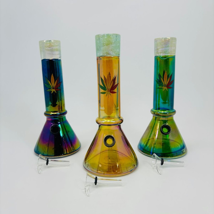 9 Inches - Glass Waterpipe - (Ray-K-64) - Price Per Piece