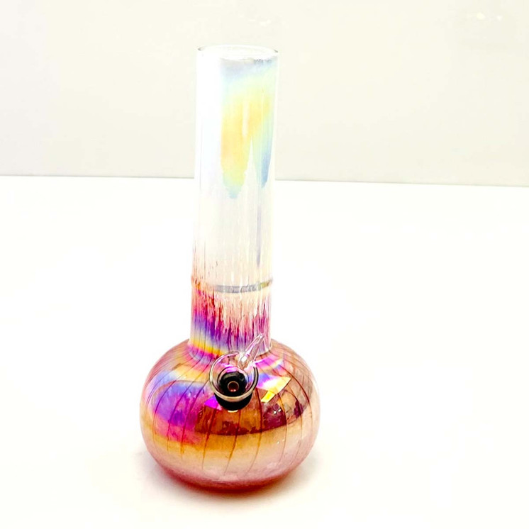 Glass Waterpipe 10 Inch - Ray-K-72 - Assorted Colors - Price Per Piece - WPRT35