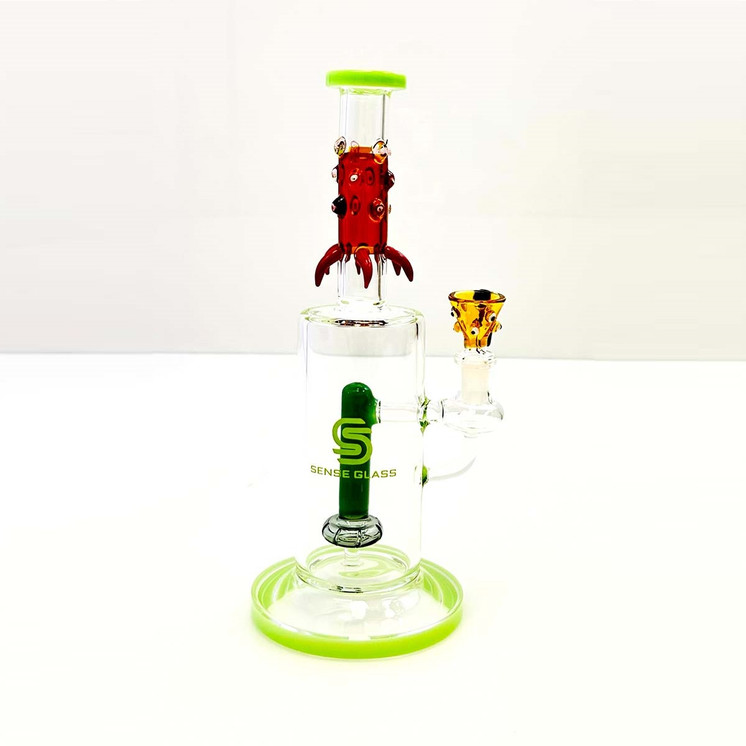 Sense Glass Waterpipe With Inline Showerhead Perc - 11 Inch - WPSC2810