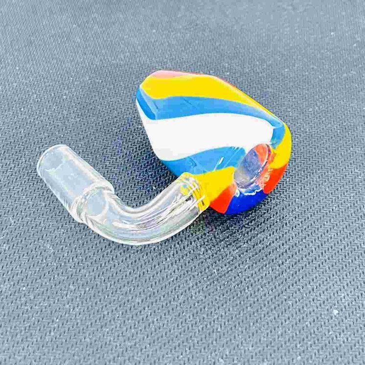 Candy Swirl Banger 14mm - Male - 90 Degree - Assorted Colors