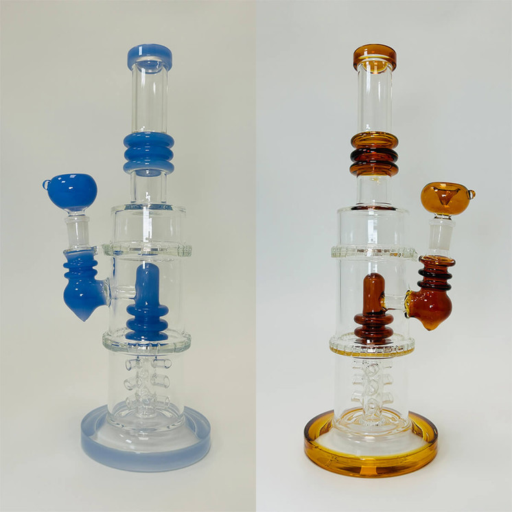 WPAG47 - 12 Inch Waterpipe - Fancy Straight With Matrix Perc