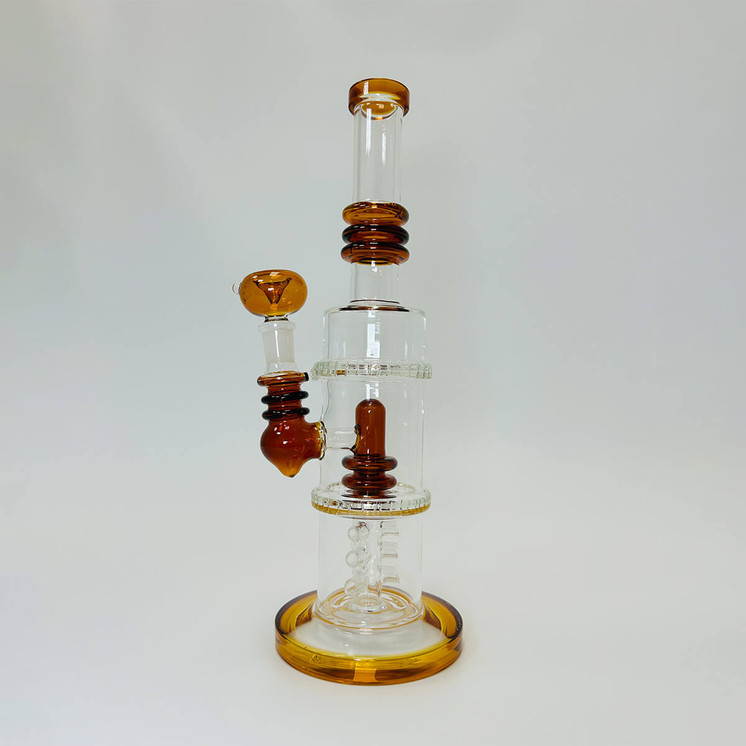 WPAG47 - 12 Inch Waterpipe - Fancy Straight With Matrix Perc