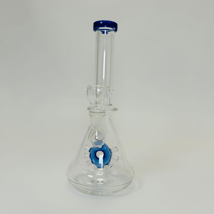 WPLG106 - 8 Inch Waterpipe With Donut Perc - Blue